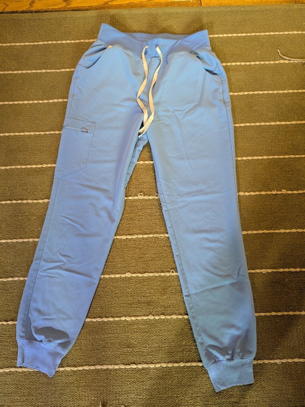FIGS Scrub Bottoms | High Waist Jogger | Ceil Blue